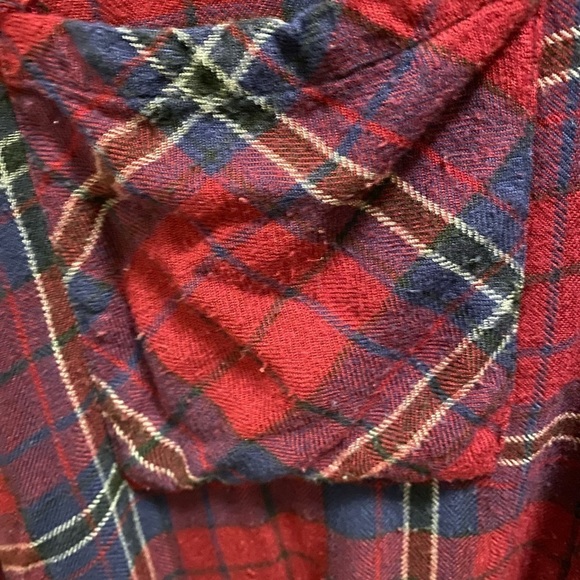 Rails Dylan Button Down Flannel In Oxblood/Navy Size M - Picture 7 of 12